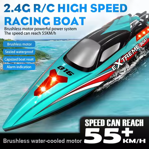 HJ816 Brushless RC Boat 2.4GHz 55KM/H Professional Remote Control High Speed Racing Boats Model Spee