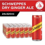 SCHWEPPES DRY GINGER ALE 24cans X 320ml
