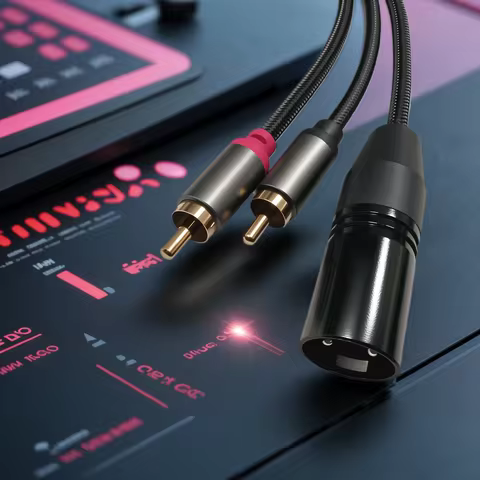 Stereo Audio Cable 2RCA Male to XLR Male 2RCA to XLR 1.8m Length for Speakers Microphones Amplifiers