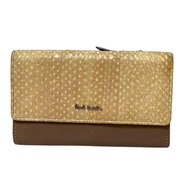 Paul Smith SMITH'S Wallet ivory Brown beige leather Direct from Japan Secondhand
