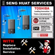 🛠️🛠️ FREE INSTALLATION 🛠️🛠️ TOSHIBA TWH-33EXNSG[T] INSTANT WATER HEATER WITH CLASSICLA CHROME RAIN SHOWER SET