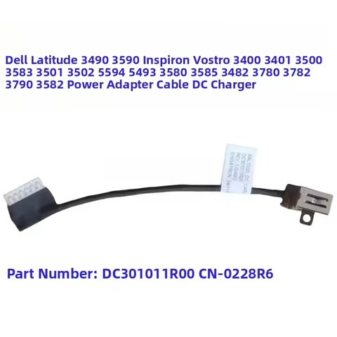 For DELL Inspiron 3405 3501 3505 5593 DC Jack Power Socket Charging Cable 04VP7C