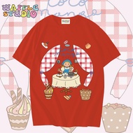 [ ส่งฟรี 🔥 ] WS1165 เสื้อยืดโอเวอร์ไซส์ ผ้าคอตตอน 100% เสื้อยืดเกาหลี เสื้อยืด  WAFFLE STUDIO