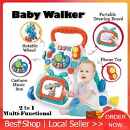 2 IN 1 MULTIFUNCTIONAL BABY WALKER WITH MUSIC AND EDUCATIONAL TOYS AC-130
