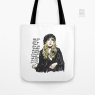 Tote Bag Canvas stevie nicks fleetwood mac stevie music 70s