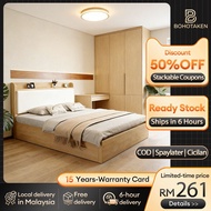 【𝟰-𝗛𝗼𝘂𝗿 𝗗𝗲𝗹𝗶𝘃𝗲𝗿𝘆】Katil Queen Solid Wood Bed Frame Queen Single Bed Frame 5/6ftX6'5 150/180X200cm 实木床