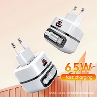 Charger Retractable Cable Portable Fast Small Portable Feet Foldable 65w Volume XHYQ