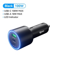 Vention Car Charger 100W Max Fast Charging with LED Indicator for SAMSUNG S24 Ultra S23 S22 iPhone 1