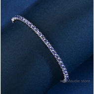 3mm Lab Grown Ruby Tennis Bracelet Luxury Fine Jewllery 100% 925 Sterling Silver All Can Pass Diamon