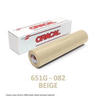 STICKER SCOTLITE WARNA CREAM KREM DAN BEIGE UNTUK MOTOR DAN MOBIL MERK ORACAL LEBAR 126 CM
