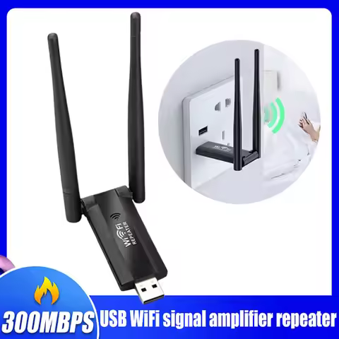 USB WiFi Repeater Wireless Extender Router WiFi Signal Amplifier Booster Long Range Wi-Fi Repeater A