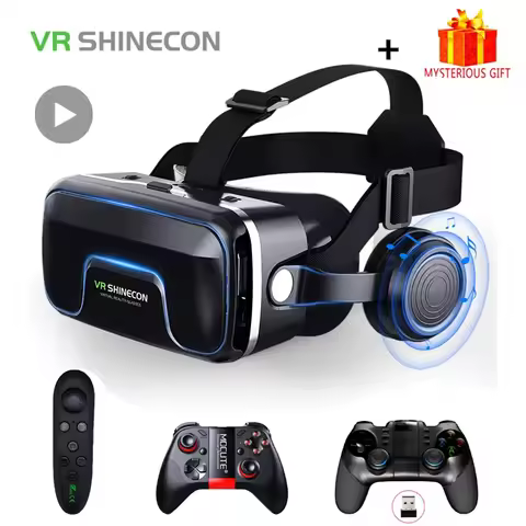 VR Shinecon 10.0 Helmet 3D Glasses Virtual Reality Casque For Smartphone Smart Phone Goggles Headset