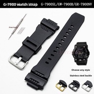 Suitable for G7900SL GW7900B GR7900NV Resin Strap-Durable Men's Strap, Compatible with Casio G7900