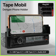 BEST SELLER Taffware Tape Mobil Audio MP3 Player Bluetooth USB ISO Phone Holder / Tape audio mobil b