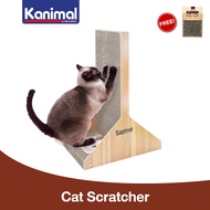 Kanimal Cat Toy ของเล่นแมว ที่ลับเล็บแมวหรู รุ่น T-Stand ใช้ได้ 2 ด้าน ขอบไม้หนา Size L 40x25x60 ซม.