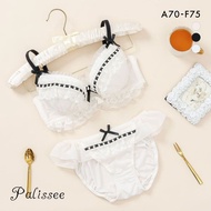 Palissee gelato frill lace nice fit bra panties set (Sizes A-F)(38173563)(Direct from Japan)1