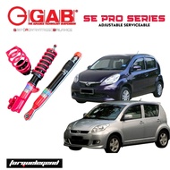 (PERODUA MYVI G1/G2)GAB SE PRO Series Adjustable Absorber High Low Bodyshift GAB Suspension Coilover