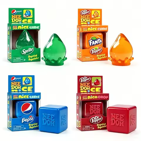 Schylling Needoh Nice Cube Sensory Toys Stress Relieving Blocks Pinching Relieving Puzzle Solving Ve