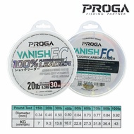 PROGA VANISH 100% FLUOROCARBON LEADER LINE FISHING LINES 30M