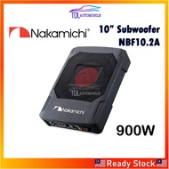 Nakamichi NBF10.2A 10" Active Aluminum Subwoofer 900W Car Underseat Speaker | Woofer