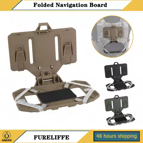 MOLLE Folding Navigation Board, Military Airsoft Map Case, Admin Panel, Mobile Phone Holder for Scre