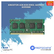 KINGSTON 4GB 8GB DDR3L 1600MHZ SODIMM