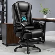 Massage Leather Reclining Office Chair for Adults,Ergonomic Computer Chair with AIR Technology and Smart Layers Premium Elite Foam,Supports up to 400 Pounds,Bonded Leather Comfortable anniversary
