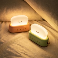 Lampu Tidur Bentuk Roti / LED Toast / Meja LED Tanpa Kabel - Bebek Pita Biru(G6F3) Mini Karakter Ant