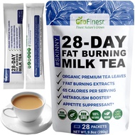 28 Day Fat Burning Milk Tea - Skinny Slimming Keto Diet Weight Loss Earl Grey Black Tea Latte - Gree