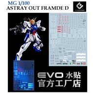 [EVO] PM-198  MG 1/100  ZGMF-X12D  ASTRAY OUT FRAME D GUNDAM WATER DECAL FLUORESCENT