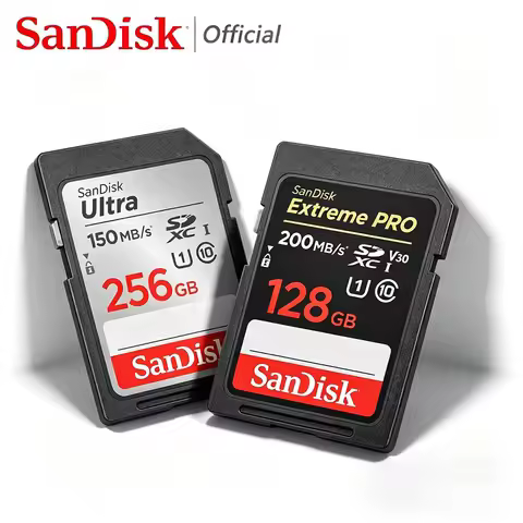 SanDisk Extreme PRO SD Card UHS-I V30 4K C10 32G 64G 128GB 256GB 512GB 1TB High Speed 200M/s Memory 