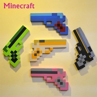 Game Toy Diamond Minecraft Green Pink Black Gold Guns Foam Mosaic Gun Hamaxe Action Figure EVA Kids