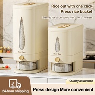 【yobox mall】Bekas beras 10kg/5kg Kotak penyimpanan bekas beras Penyimpanan beras Dispenser beras 米桶