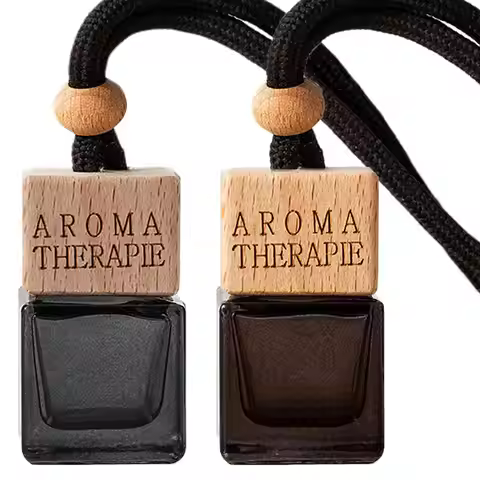 8ml Car Air Freshener Diffuser Perfume Bottle Ornaments Auto Rearview Mirror Diffuser Pendant Fragra