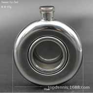 Bình đựng Rượu Hip Flask Inox hình tròn 140ml