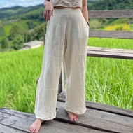 Aurora pant 3-Layer Wrinkled Gauze Pants /atama
