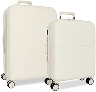 Highlight Luggage Set, Beige, 55/70 cm, Rigid, 2.8 kg, TSA Closure, ABS, 2.8 kg, 116 LExtensible Han