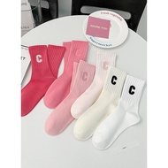 stokin stokin anti slip Women Socks Pink Sports Preppy Style with Shark Pants