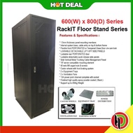 RackIT 19" 600x800 Floor Stand Server Rack - 15U / 18U / 24U / 28U / 33U / 37U / 42U Server RAK