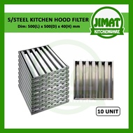 Stainless Steel Kitchen Hood Grease Filter / Kitchen Hood Baffle Filter / Commercial Hood Filter