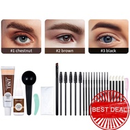 Lakerain Eyelash & Brow Tint, Natural Bushy Eyebrow Sweatproof, Effect Waterproof Kit, Natural M3z0