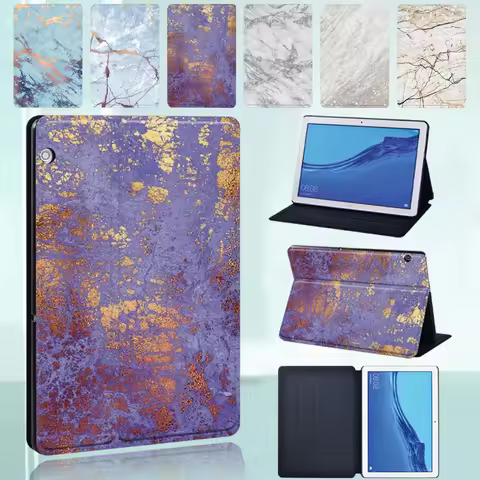 Marble Case for Huawei MediaPad T3 8"/M5 10.8"/M5 Lite 10.1"/M5 Lite 8/T3 10 9.6"/T5 10 10.1" Pu Lea