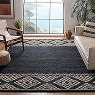 Safavieh Natural Fiber Collection NF552Z Handmade Boho Moroccan Tribal Premium Jute Area Rug, 8' x 1