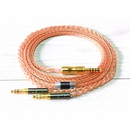 4 pin Xlr 4.4 2.5mm 8 Cores Headphone Earphone Cable For 3.5 Hifiman Ananda sundara HE1000se HE6se h