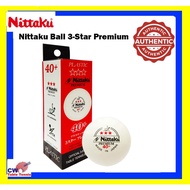 Nittaku Ball 3-Star Premium BALL Table Tennis Ball Bola Ping Pong 3 pcs in box ping pong ball table 