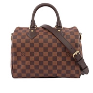 Louis Vuitton Damier Ebene Speedy 25 棋盤格紋背帶款（咖啡色） N41368_廠商直送