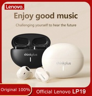 Lenovo ดั้งเดิมหูฟังบลูทูธ5.1 LP19ไมโครโฟนสองหูฟังไร้สายสำหรับเล่นกีฬาประเภท TWS ใช้ได้กับแอนดรอยด์ 