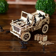 偷偷為男友準備的手工禮物 WOODEN CITY  4×4 吉普車  / 3D模型
