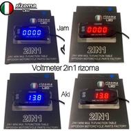 Voltmeter Volt Meter ACCU 2 in 1 Rizoma Mini 2 12V Battery Universal All Motorcycles Can