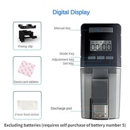 Automatic fish feeder WiFi pet intelligent feeder fish tank timed feeding goldfish turtle aquarium f